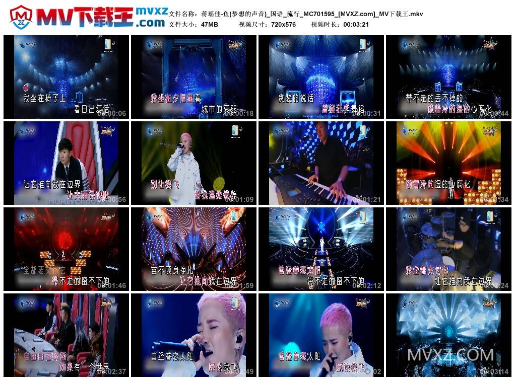 蒋瑶佳-鱼(梦想的声音)_国语_流行_MC701595